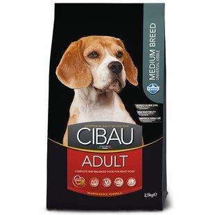 Фармина сухой корм CIBAU ADULT MEDIUM с курицей 2,5 кг 30900 162857 фото