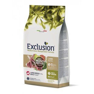 Сухий корм Exclusion Adult Lamb Large Breed для дорослих собак великих порід, з ягнятком, 12 кг 5181 фото