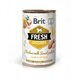 Консерви Brit Frech Chicken Sweet Potato 400г для собак всіх порід курка, батат 100159/3893 фото