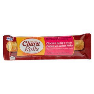 Лакомство INABA "Churu Rolls" для собак, курица с лососем 1ст /12 гр EUD732-1 фото