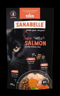 М'який корм Sanabelle Juicy з лососем для котів 250 г 859125 фото