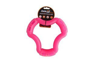 Игрушка для собак AnimAll Fun кольцо 6 сторон, коралловое, 20 см 111362 фото