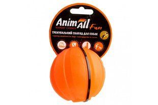 Іграшка AnimAll Fun тренувальний м'яч для собак, 7 см, помаранчева 130204 фото