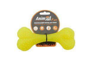 Іграшка для собак AnimAll Fun кістка, жовта, 15 см 88121 фото