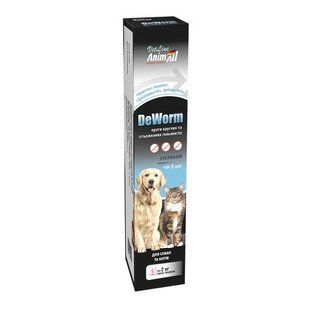 Антигельмінтний засіб AnimAll VetLine DeWorm для кішок та собак 112945 фото