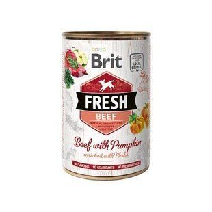 Вологий корм Brit Frech Beef / Pumpkin 400г для собак всіх порід яловичина, гарбуз 100158/3886 фото
