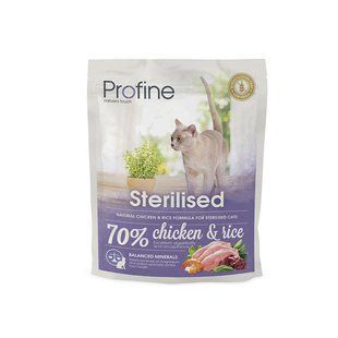 Profine Cat Sterilised корм для дорослих кастрованих котів з куркою 0,3 кг 170562/7664 фото