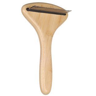 Flamingo 522390 Граблі BAMBOO для вичісування підшорстку для собак, зубів 31шт|17х10см 181136 фото