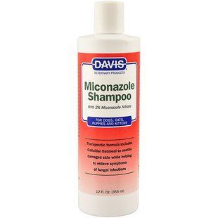 Davis Miconazole Shampoo 0,355 л Шампунь з 2% нітратом міконазолу для собак та котів із захворюваннями шкіри MS12 фото
