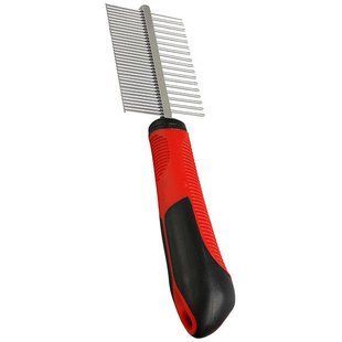Flamingo Comb Double гребінець для собак і кішок двостороння з різною густотою зубців, довжина гребеня - 20 см, зубців - 2 см 1030266 фото