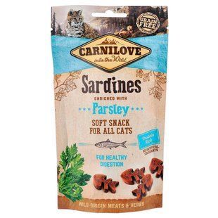 Лакомство Carnilove Cat Semi Moist Snack для кошек, сардина и петрушка, 50 г 111377/7236 фото