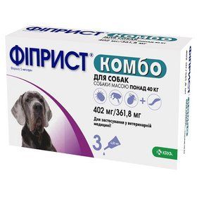 Фіприст комбо 4,02мл для собак 40-60 кг,1уп.від бліх 148280 фото